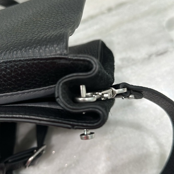 Treasure & Bond Black Leather & Suede Carly Crossbody Bag - Picture 10 of 10